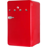 Commercial Cool Retro 3.2 Cu. Ft. Refrigerator With Freezer, Red