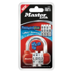 Master Lock Password Plus Combination Padlock, Assorted Colors (No Color Choice)