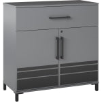 Ameriwood Home Systembuild Evolution 36inW Shelby Garage Base Cabinet, Graphite