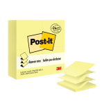 Post-it Pop Up Notes, 3 in x 3 in, 24 Pads, 100 Sheets/Pad, Clean Removal, Canary Yellow