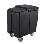 Cambro SlidingLid Ice Caddy, Tall, 175-Lb Capacity, Black