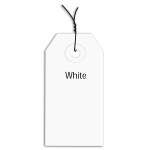 Partners Brand Prewired Color Shipping Tags, #1, 2 3/4in x 1 3/8in, White, Box Of 1,000