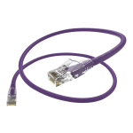 UNC Group Clearfit - Patch cable - RJ-45 (M) to RJ-45 (M) - 20 ft - UTP - CAT 6 - snagless, stranded - purple