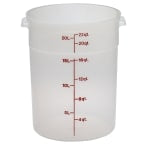 Cambro Translucent Round Food Storage Containers, 22 Qt, Pack Of 6 Containers