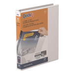 QuickFit View 3-Ring Binder, 1in Angle D-Rings, 50% Recycled, White