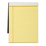 TOPS Docket Gold Premium Writing Pad, 8 1/2in x 11 3/4in, Legal Ruled, 70 Sheets, Canary