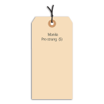 Partners Brand Prestrung Manila Shipping Tags, 13 Point, #5, 4 3/4in x 2 3/8in, Box Of 1,000