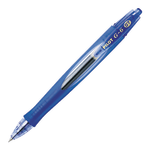 Pilot G-6 Retractable Gel Ink Rollerball Pen, 0.7 mm, Fine Point, Blue Barrel, Blue Ink