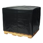 Partners Brand 2 Mil Black Pallet Covers 46in x 42in x 68in, Box of 50