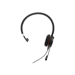 Jabra Evolve 20SE UC Mono - Mono - USB - Wired - 32 Ohm - 150 Hz - 7 kHz - Over-the-head - Monaural - Supra-aural - 3.12 ft Cable - Noise Canceling