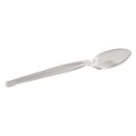 Dixie Heavyweight Plastic Teaspoons, 6in, Crystal Clear, Pack Of 1,000 Spoons