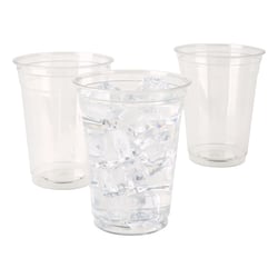 Highmark Plastic Cups, 16 Oz, Clear, Pack Of 100