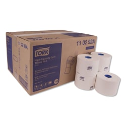 Genuine Joe Jumbo Jr Dispenser Bath Tissue Roll - 2 Ply - 3.50in x 1000 ft - 8.88in Roll Diameter - White - Fiber - 12 / Carton