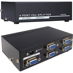 4XEM - Video splitter - 4 x VGA - desktop - for P/N: 4XDPMVGAM10FT, 4XDPMVGAMCBL, 4XUSBCVGA6