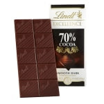 Lindt Excellence Chocolate, 70% Cocoa Chocolate Bars, 3.5 Oz, Box Of 12