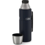 Thermos Stainless King Beverage Bottle 40Oz - 1.3 quart (1.2 L) - Vacuum - Midnight Blue, Blue, Matte Blue