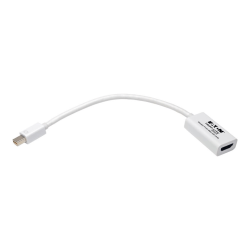 Tripp Lite 6in Mini DisplayPort To HDMI Active Adapter, White