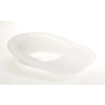 Medline Mega Bariatric Bedpans, Fracture, 5inH x 16 1/4inW x 17 3/4inD, Clear, Pack Of 4