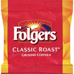 Folgers Single-Serve Coffee Packets, Classic Roast, Carton Of 36