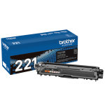 Brother TN-221 Black Toner Cartridge, TN-221BK