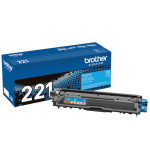 Brother TN-221 Cyan Toner Cartridge, TN-221C