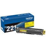 Brother TN-221 Yellow Toner Cartridge, TN-221Y