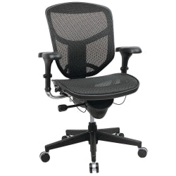 Sinfonia Song Ergonomic Mesh/Fabric Mid-Back Task Chair With Antimicrobial Protection, Loop Arms, Copper/Gray/Black