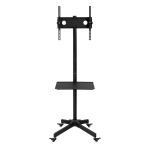 Mount-It! Adjustable Mobile TV Cart For 23in - 55in Displays, Black