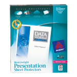 Avery Diamond Clear Heavyweight Sheet Protectors, 8 1/2in x 11in, Top Loading, Pack Of 50