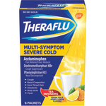 Theraflu Multi-Symptom Severe Cold & Cough Medicine For Cold And Flu, Honey Lemon, Box Of 6 Packets