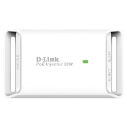 D-Link 1-Port Gigabit 802.3at PoE Injector - 54 V DC, 600 mA Output - 1 x 10/100/1000Base-T Input Port(s) - 1 x 10/100/1000Base-T Output Port(s) - 30 W