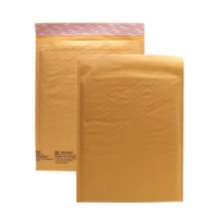 Sealed Air Jiffylite Self-Seal Bubble Mailers, Size #2, 8 1/2in x 12in, 100% Recycled, Satin Gold, Pack Of 25