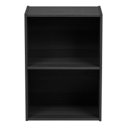 IRIS 24inH 2-Tier Storage-Shelf, Black