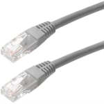 4XEM 100FT Cat5e Molded RJ45 UTP Network Patch Cable (Gray) - 100 ft Category 5e Network Cable for Network Device, Notebook, Computer, Router, Switch, Gaming Console - First End: 1 x RJ-45 Network - Male - Second End: 1 x RJ-45 Network - Male