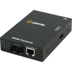 Perle S-1110-M2ST05 - Fiber media converter - GigE - 10Base-T, 1000Base-SX, 100Base-TX, 1000Base-T - RJ-45 / ST multi-mode - up to 1800 ft - 850 nm