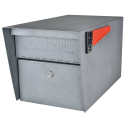 Mail Boss Mail Manager Latitude Street Safe, 11-1/4inH x 10-3/4inW x 21inD, Black