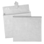 Quality Park Survivor Tyvek Expansion Envelopes, Open Side, 10in x 13in x 2in, Self-Adhesive, White, Box Of 100