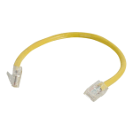 C2G Cat5e Non-Booted Unshielded (UTP) Network Patch Cable - Patch cable - RJ-45 (M) to RJ-45 (M) - 75 ft - CAT 5e - stranded - yellow