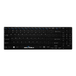 Seal Shield Clean Wipe Waterproof - Keyboard - wireless - 2.4 GHz - QWERTY - US English - black