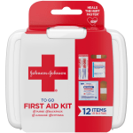 Johnson & Johnson First Aid To Go! 12-piece Mini First Aid Kit