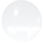 Ghent Coda Low-Profile Circular Magnetic Dry-Erase Glassboard, 36in, White