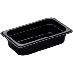 Cambro H-Pan High-Heat GN 1/4 Food Pans, Black, Pack Of 6 Pans