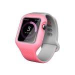 i-Blason Unity Wristband Case - Wrist pack for smart watch - thermoplastic polyurethane (TPU) - pink - for Apple Watch (42 mm, 44 mm)