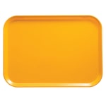 Cambro Camtray Rectangular Serving Trays, 15in x 20-1/4in, Mustard, Pack Of 12 Trays