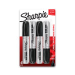 Sharpie King-Size Permanent Markers, Black, Pack Of 4