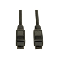 Tripp Lite 10ft Hi-Speed FireWire IEEE Cable-800Mbps with Gold Plated Connectors 9pin/9pin M/M 10ft - (9pin/9pin) 10-ft.