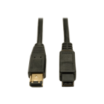 Eaton Tripp Lite Series FireWire 800 IEEE 1394b Hi-speed Cable (9pin/6pin M/M) 10 ft. (3.05 m) - IEEE 1394 cable - FireWire 800 (M) to 6 pin FireWire (M) - 10 ft - molded - black