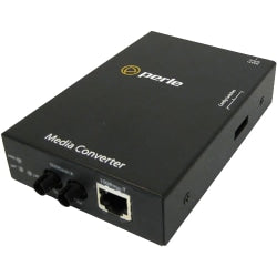 Perle S-100-S2ST20 - Fiber media converter - 100Mb LAN - 100Base-TX, 100Base-LX - RJ-45 / ST single-mode - up to 12.4 miles - 1310 nm