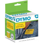 Dymo Label Writer Multi-Purpose Labels, 2-1/8in x 4in, Yellow, 220 Labels Per Roll