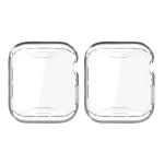 SUPCASE - Bumper for smart watch - thermoplastic polyurethane (TPU) - clear (pack of 2) - for Apple Watch (44 mm)